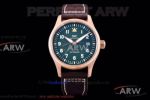 XF Factory IWC Pilot's Spitfire 41mm Automatic Watch - Rose Gold Titanium Case Green Dial 